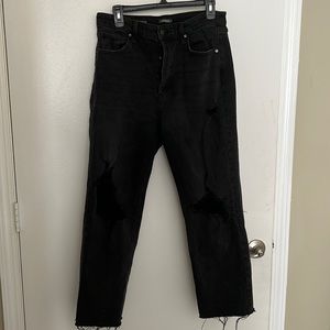 Wild Fable baggy straight legged high rise ripped jeans in Size 10